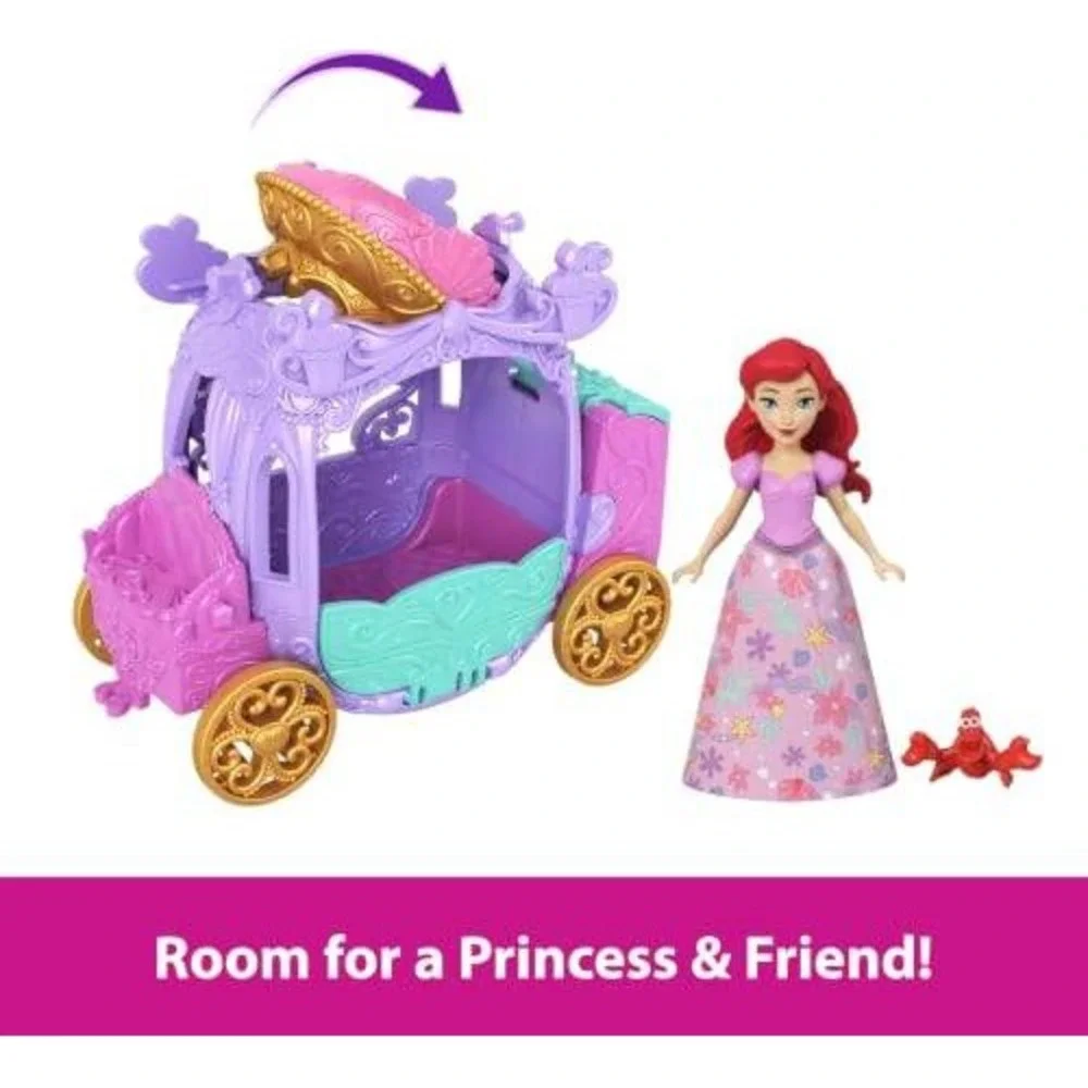 Disney Princess Carriage Reveal Surprise Mystery Small Doll Vehicle Figure